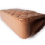 21P Caramel Lambskin Quilted Classic Flap Small LGHW - Image 15