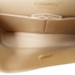 Beige Clair Caviar Quilted Medium Classic Flap Gold Hardware - Image 13