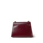 Mini Kelly 20 Rouge H Box Calfskin Gold Plated R Circle Stamp - Image 12