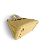 Birkin 25 Jaune Poussin Togo Gold Plated Z Stamp - Image 8