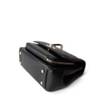 21B Black Caviar Quilted Business Affinity Flap Medium Light Gold Hardware - Image 8