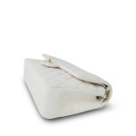 White Caviar Quilted Classic Flap Medium Light Gold Hardware - Image 10