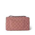 Vintage Gingham Red Medium Single Flap Bag - Image 4