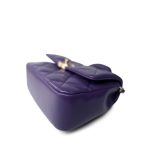24C Purple Shiny Lambskin Coco Trip Flap Bag LGHW - Image 4