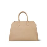 The Row Margaux 15 Dark Taupe Calfskin Bag