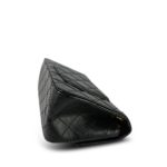 19A Black Aged Calfskin Quilted Mini Reissue 2.55 Flap Gold Hardware Light gold - Image 6