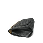 Black Crumpled Calfskin Quilted Reissue 2.55 225 Aged Gold Hardware - Image 7