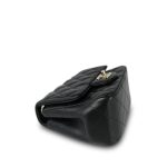21P Black Lambskin Quilted Mini Square Flap LGHW - Image 12