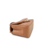 23P Light Caramel Lambskin Quilted Mini Top Handle Light Gold Hardware - Image 9