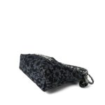 24B Black Floral Denim Quilted Mini 22 Bag - Image 9