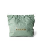 23P Light Green Calfskin Quilted 22 Hobo Bag Small - Image 3