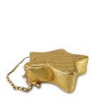 Gold Metallic Lambskin Quilted CC Walk of Fame Star Bag LGHW - Image 9
