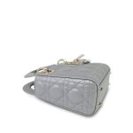 Opaline Gray Pearlescent Cannage Lambskin - Image 9