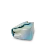 24P Multi Color Pearly Lambskin Quilted Mini Rectangular Flap Light Gold Hardware - Image 9
