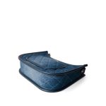 24S Denim Hobo Bag Aged Gold Hardware - Image 6