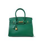 Birkin 30 Malachite Epsom Gold Plated C Stamp