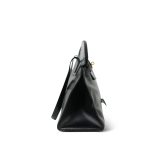 Black Vintage Hermes Himaraya Crocodile Gold Plated (P) Stamp - Image 9