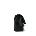 22P Black Lambskin Quilted Mini Rectangular Flap Light Gold Hardware - Image 4
