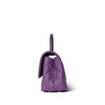Purple Caviar Quilted Small Coco Handle LGHW - Image 13