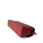 Red Lambskin Quilted Single Flap Chain Leather Link Bag - Image 13