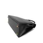 Kelly 28 Sellier Black Box Calfskin Gold Plated A Square Stamp - Image 18