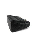 Black Lambskin Cannage Lady Dior Medium - Image 10