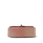 21S Metallic Rose Gold Grained Lambskin Quilted Mini Rectangular Flap LGHW - Image 11