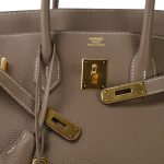 Birkin 35 Etoupe Veau Togo Gold Plated A Stamp - Image 4