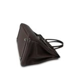 Birkin 30 Chocolate Clemence Palladium Plated [K] Stamp - Image 12