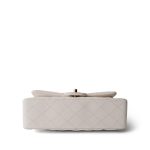 21S White Caviar Quilted Classic Flap Small LGHW - Image 6