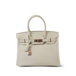 Birkin 30 Craie Epsom Rose Gold Plated Y Stamp