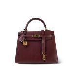 Kelly Sellier 25 Rouge H Veau Sombrero Gold Plated A Stamp