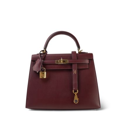 Kelly Sellier 25 Rouge H Veau Sombrero Gold Plated A Stamp
