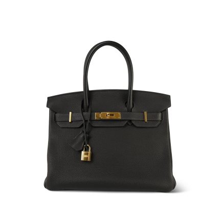 Birkin 30 Ebène Veau Togo Gold Plated X Stamp