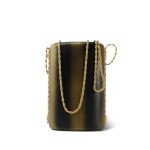 Gold/Black/Bronze Ombré Calfskin Vanity Case - Image 5