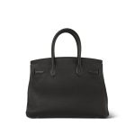 Birkin 30 Ebène Veau Togo Gold Plated X Stamp - Image 13