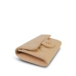 Beige Caviar Quilted Classic Flap Card Holder Gold Hardware - Image 7