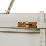 Mini Kelly Sellier Craie Epsom Gold Plated Y Stamp - Image 16