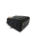 Mini Lady Dior Bag Black Lambskin Cannage - Image 4