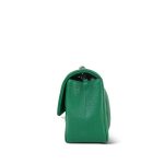 17S Green Chevron Caviar Quilted Mini Rectangular Flap Silver Hardware - Image 5