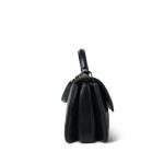 Black Lambskin Quilted Trendy CC Flap Small Light Gold Hardware - Image 5