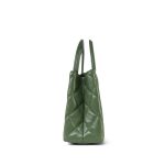 25A Khaki Green Lambskin Quilted Nano Kelly Shopper Aged Gold Hardware - Image 2
