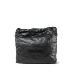23K Black Caviar Quilted 22 Medium Hobo Bag Black/Aged Gold Hardware