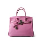 Birkin 30 Unopink Epsom Palladium Plated [N] Stamp - Image 8