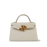 Mini Kelly Sellier Craie Epsom Gold Plated Y Stamp - Image 14