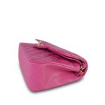 20S Pink Caviar Quilted Classic Flap Small LGHW - Image 8