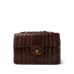 Brown Mademoiselle Lambskin Vertical Flap Jumbo GHW