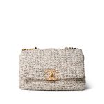 21S Oreo Tweed Quilted 19 Flap Small Mixed Hardware