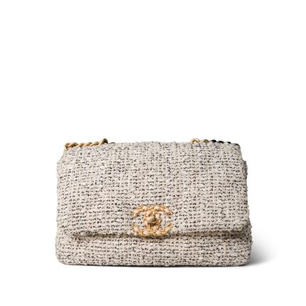 21S Oreo Tweed Quilted 19 Flap Small Mixed Hardware