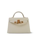 Mini Kelly Sellier Craie Epsom Gold Plated Y Stamp - Image 7